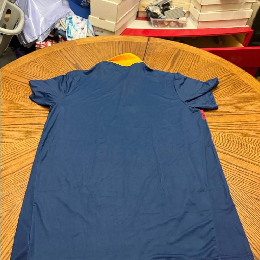 New with Tags Tipsy Elves Yellow and Light Blue Polo Top - Picture 7 of 7